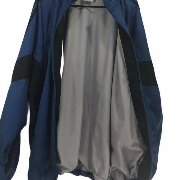 Adidas Woman's  Sz XL Nylon Track Jacket Blue - Picture 3 of 9